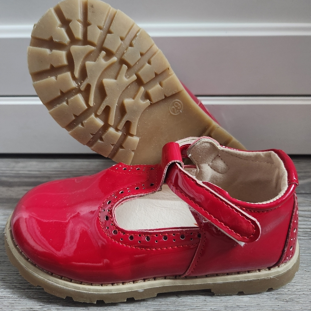 Chic Red Kids Dress Shoes - Picture 8 of 11